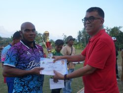 Bupati Natuna Hadiri Penutupan Turnamen PORKES CUP 2022  Desa Sededap.