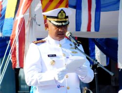 HUT TNI AL ke 77, Pangkalan TNI AL Ranai  Gelar Upacara di Pelabuhan Penagi