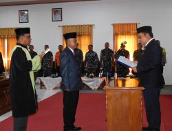 Ketua DPRD Natuna Lantik Anggota Dewan PAW Junaidi